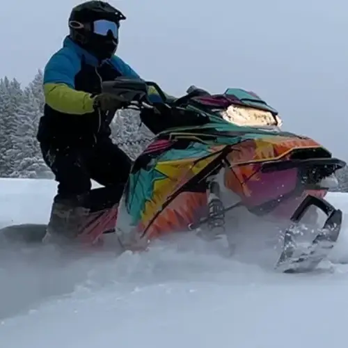 Snowmobiling